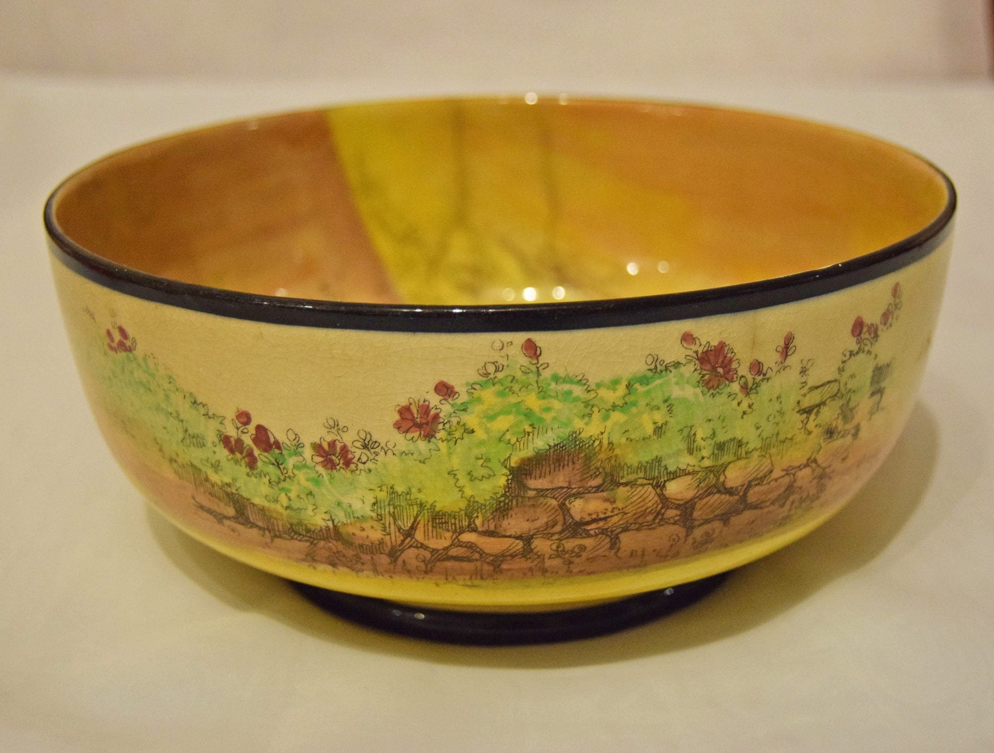 Antique Royal Doulton Bowl ' Gaffers' D 4210 c1920