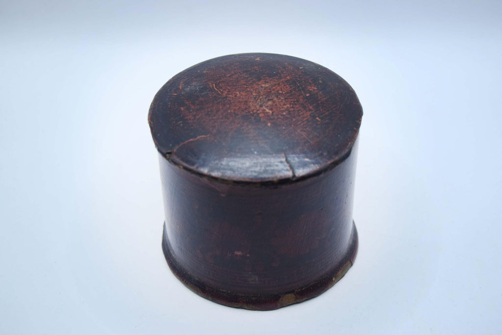 Antique Victorian Papier-MÃ¢chÃ© Box Floral motifs Cufflink Trinket Jewelry box