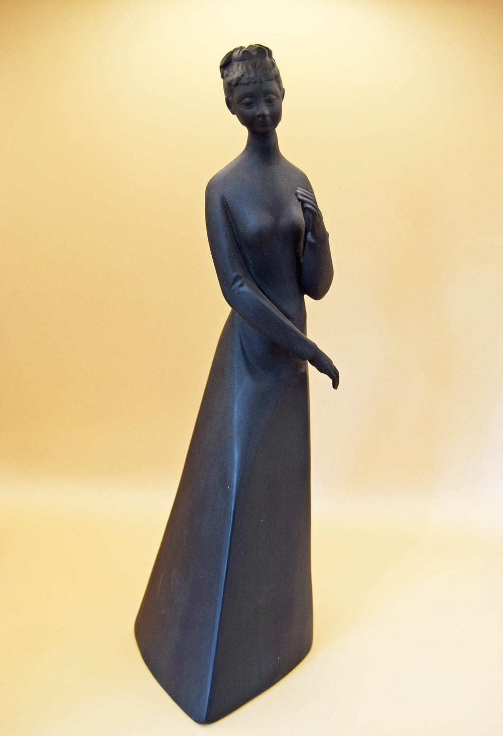 Royal Doulton Black Basalt 'Sympathy' Figurine (HN 2838) - 1979