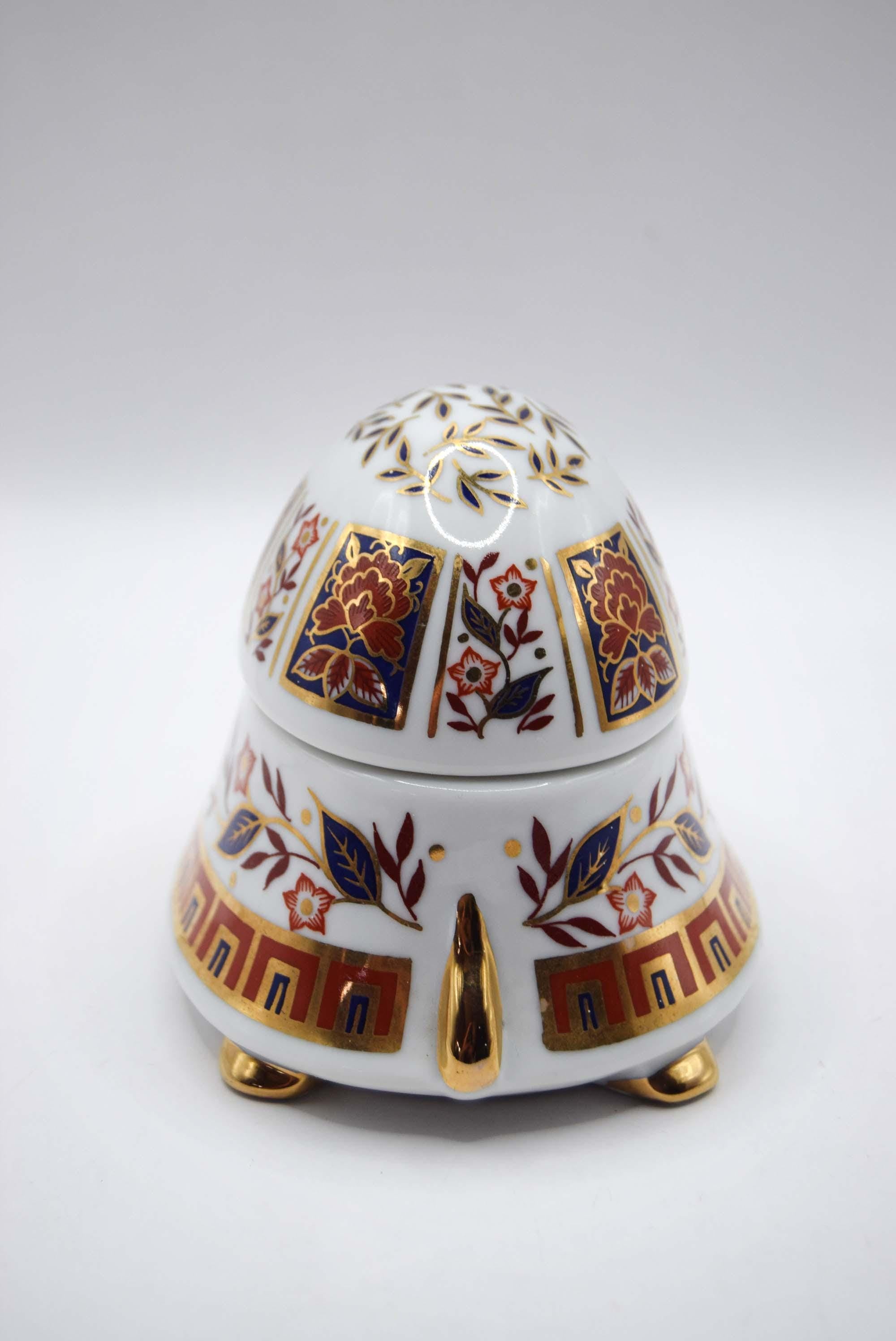 Imari Porcelain Tortoise Trinket Box â€“ Leonardo Collection Made in Japan