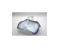 Vintage Czech Art Glass Smoked Blue Basket Lovely condition. Hand blown glass basket graduating from milk to indigo blue glass. 