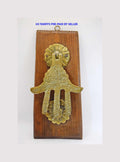 Vintage Brass Hand of Fatima | Hamsa Door Knocker Moroccan Hardware c1950s