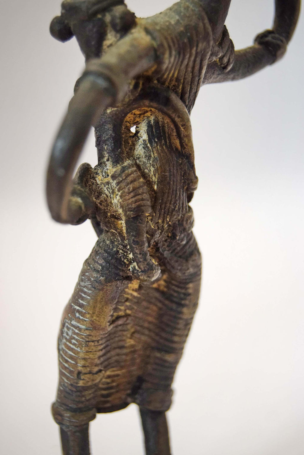 Dhokra Bronze Mother & Child Statue | Bastar Tribal Art