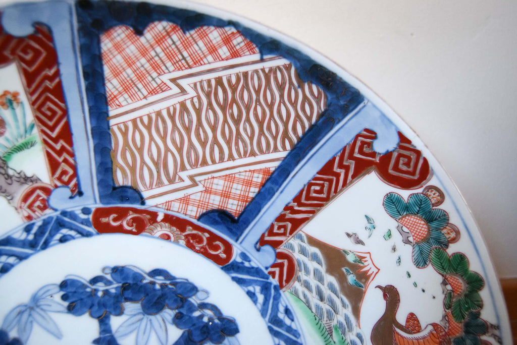 Large 14.5" Antique Japanese Imari Charger â€“ Pristine Meiji Period (1868-1912)