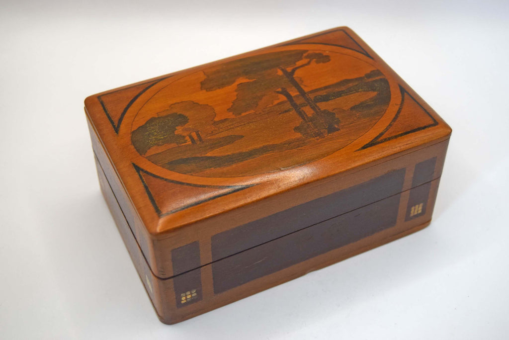 Antique Wooden Marquetry Box | 1920s Amsterdam School | Ross Webster