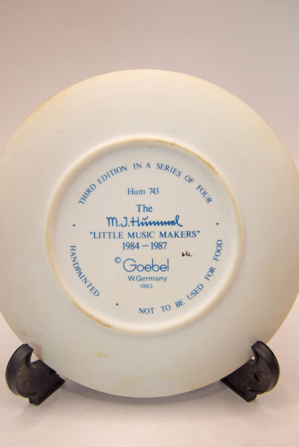 GOEBEL Hummel Collector Plate Singing Boy Soloist 1986 Decorative Collectible 3rd Edition | Miniature plate