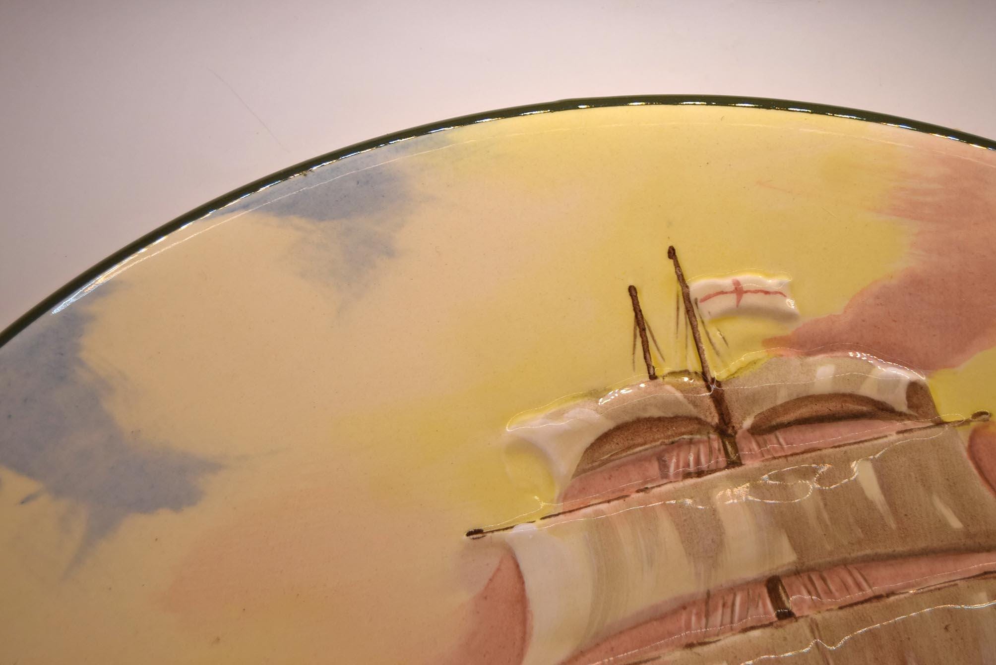 Royal Doulton H.M.S. The Victory Large Wall Plate Charger D5957 | 1941 | 34.5cm