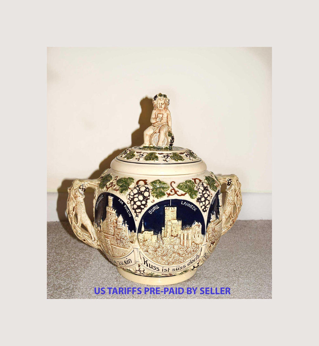 Wekara Castles On The Rhine German Punch Bowl / Tureen