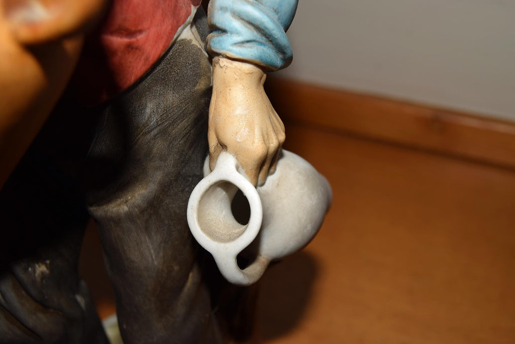 RARE Large bisque figurine of Old Man Pedlar Wine Seller by Ardalt Lenwile