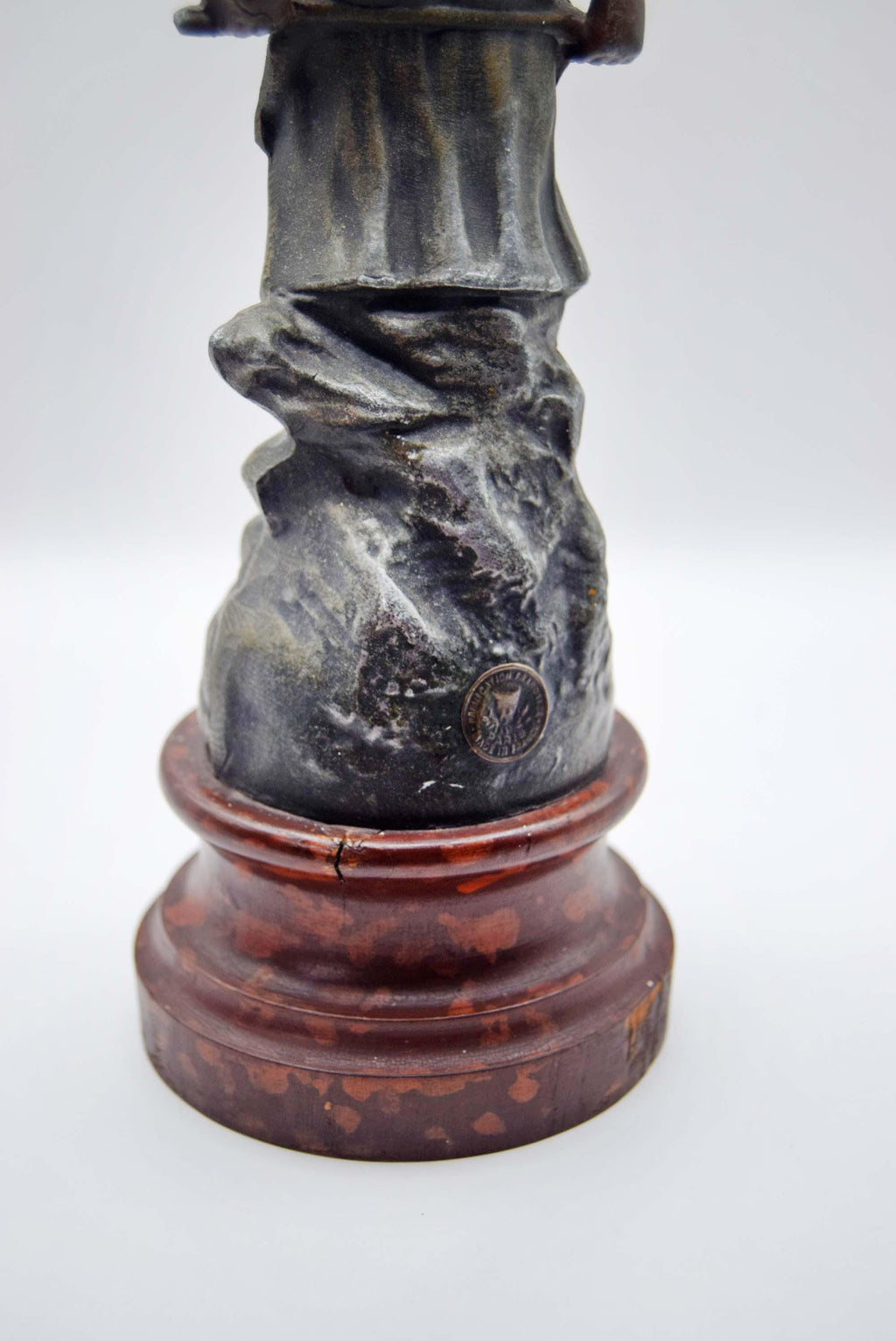Late 19thC 'Pecheuse' French Spelter Figurine - Fisherwoman - 11.5"