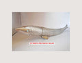 Vintage  Letter Opener Fish-Shaped Silver Metal  & Sheath – Nautical – Ocean-Inspired Desk Accessory