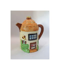 Antique Suvesco, Japan Round Cottage Shaped Teapot 19cm tall. c1940s