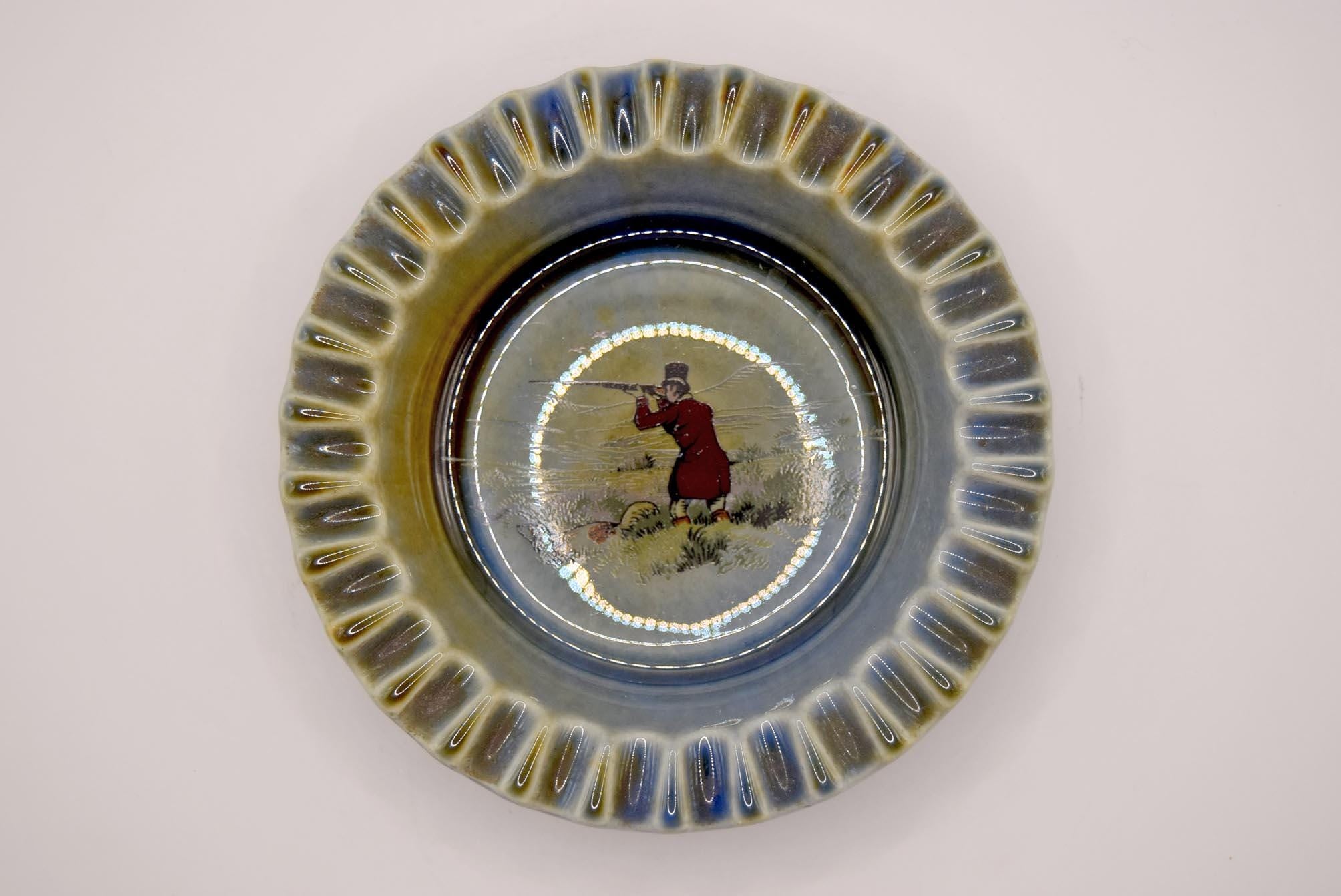Irish Porcelain Hunting Shooting Fishing Ash Tray