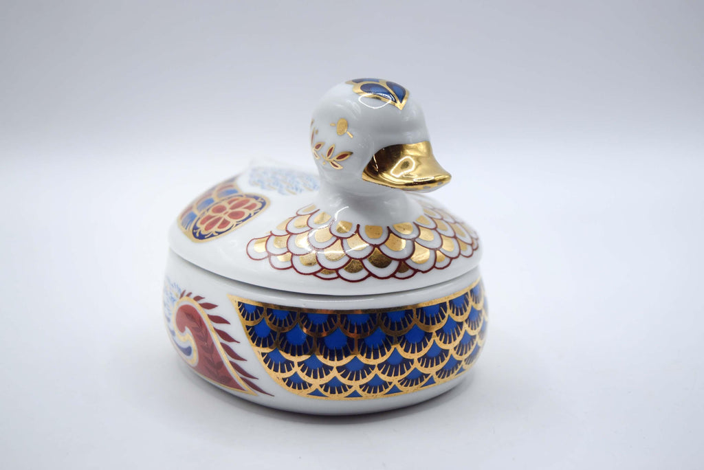 Imari Porcelain Duck Trinket Box â€“ Leonardo Collection, Made in Japan