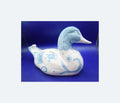 David Sharp, Rye - Teal Blue And White Duck Collectable Money Box | 1980s | Piggy Bank