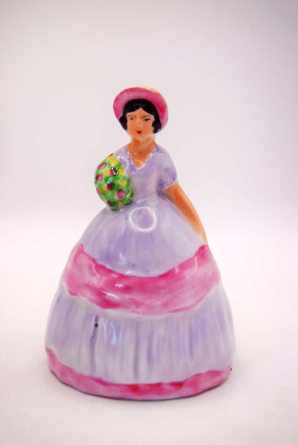 Carlton Ware Crinoline Lady Napkin Ring: Art Deco Hand-Painted Ceramic