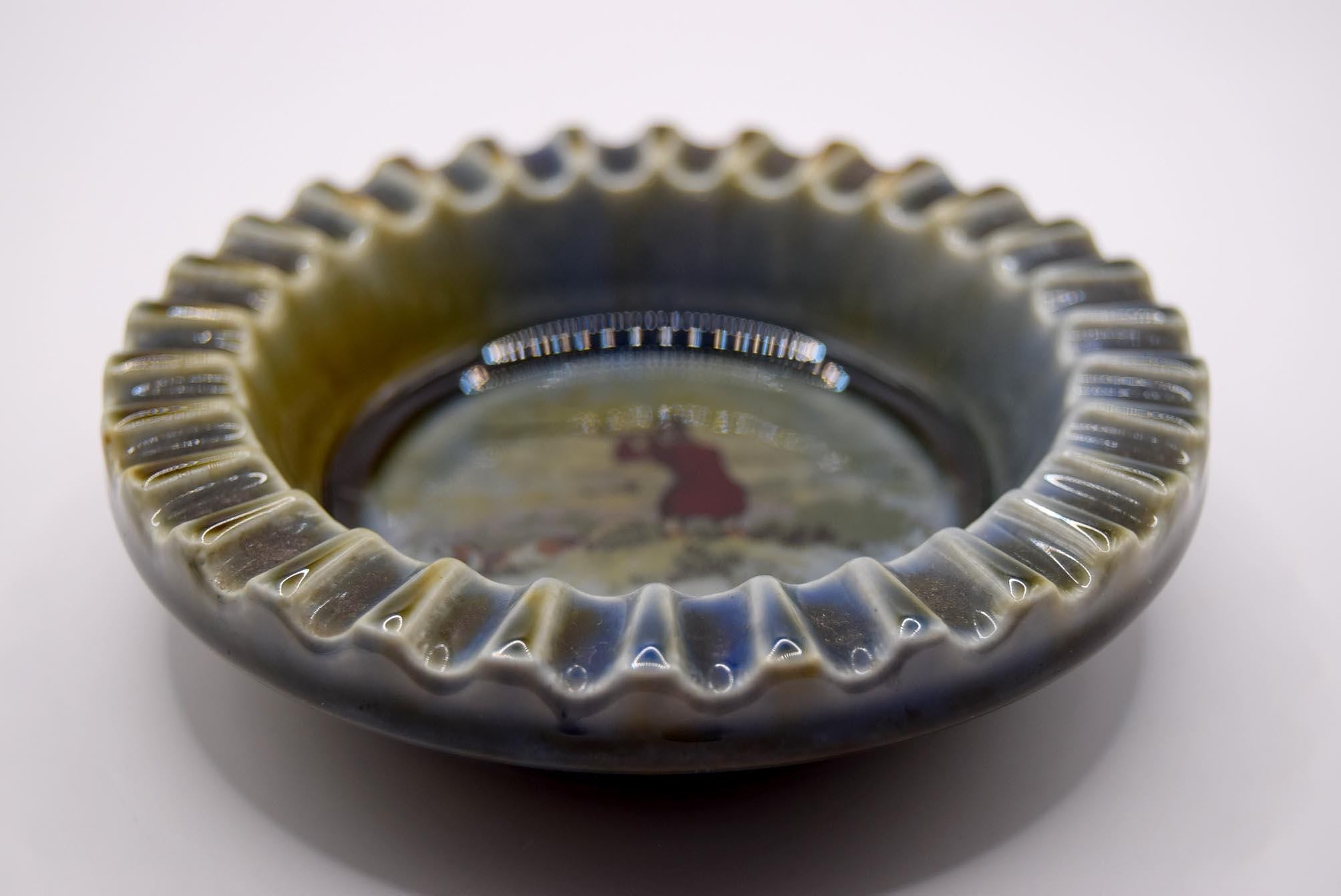 Irish Porcelain Hunting Shooting Fishing Ash Tray