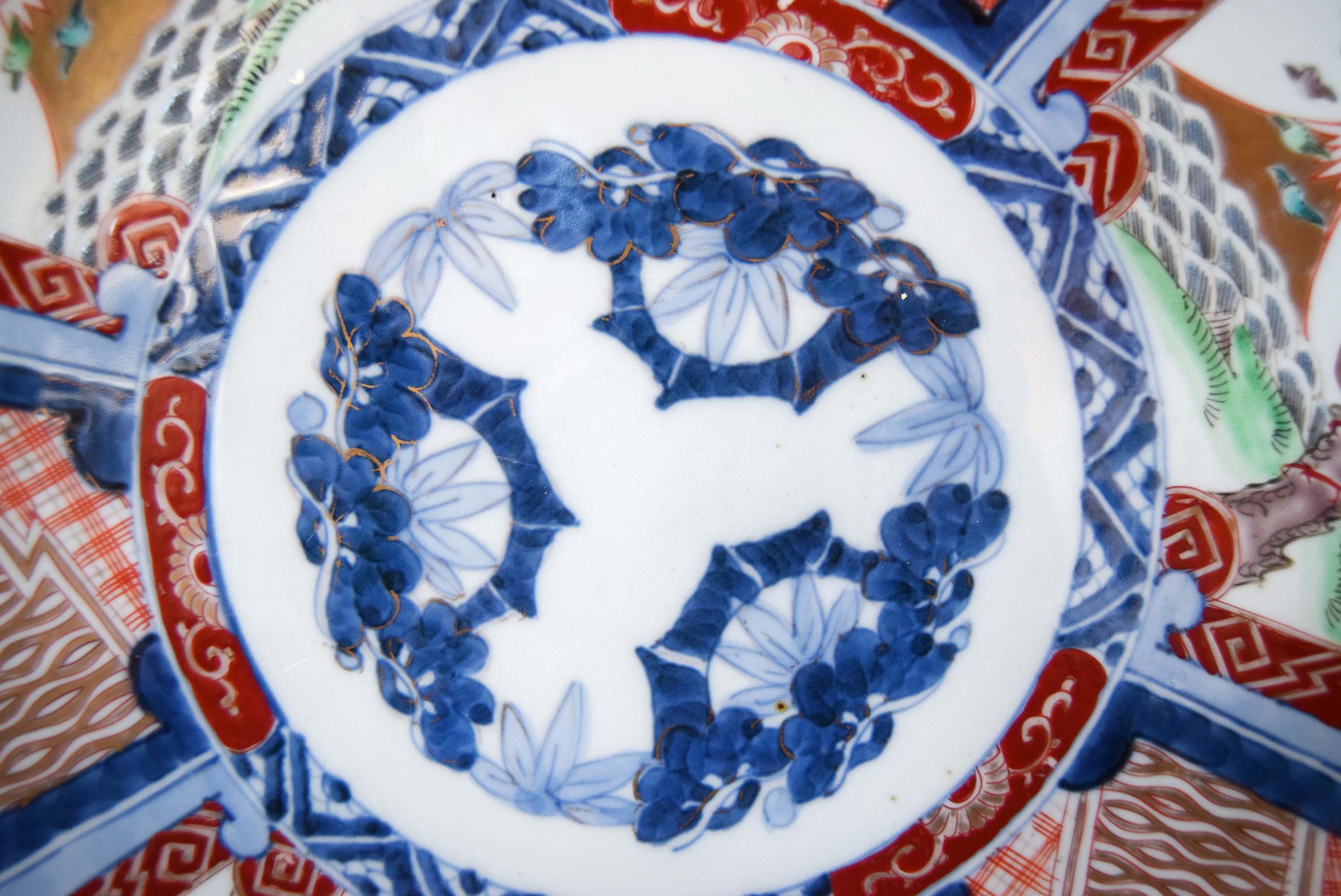 Large 14.5" Antique Japanese Imari Charger – Pristine Meiji Period (1868-1912)
