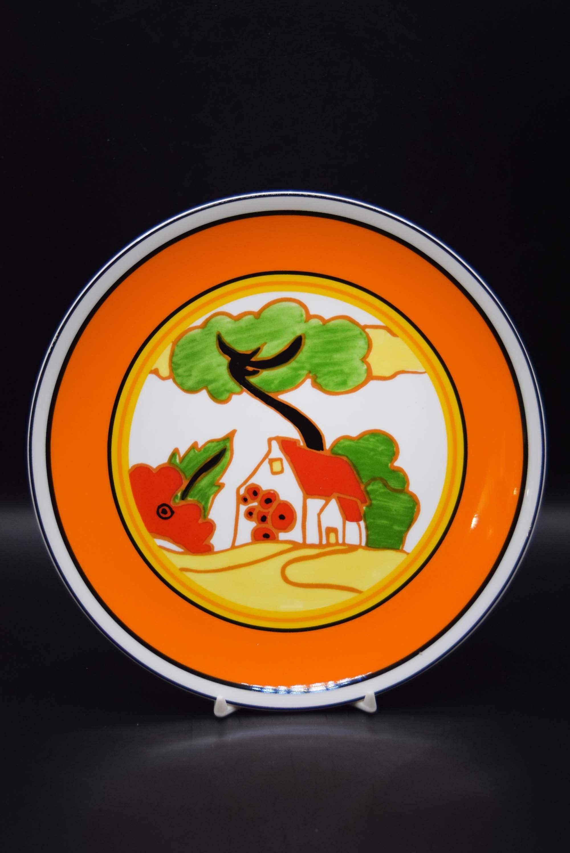 Clarice Cliff Red Roofs Wedgwood Ltd Edition.  Wall Plate Mint condition.
