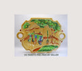 Antique Shorter &amp; Son Staffordshire Rectangular Platter Dish Bowl. Rare Majolica Design c1920s