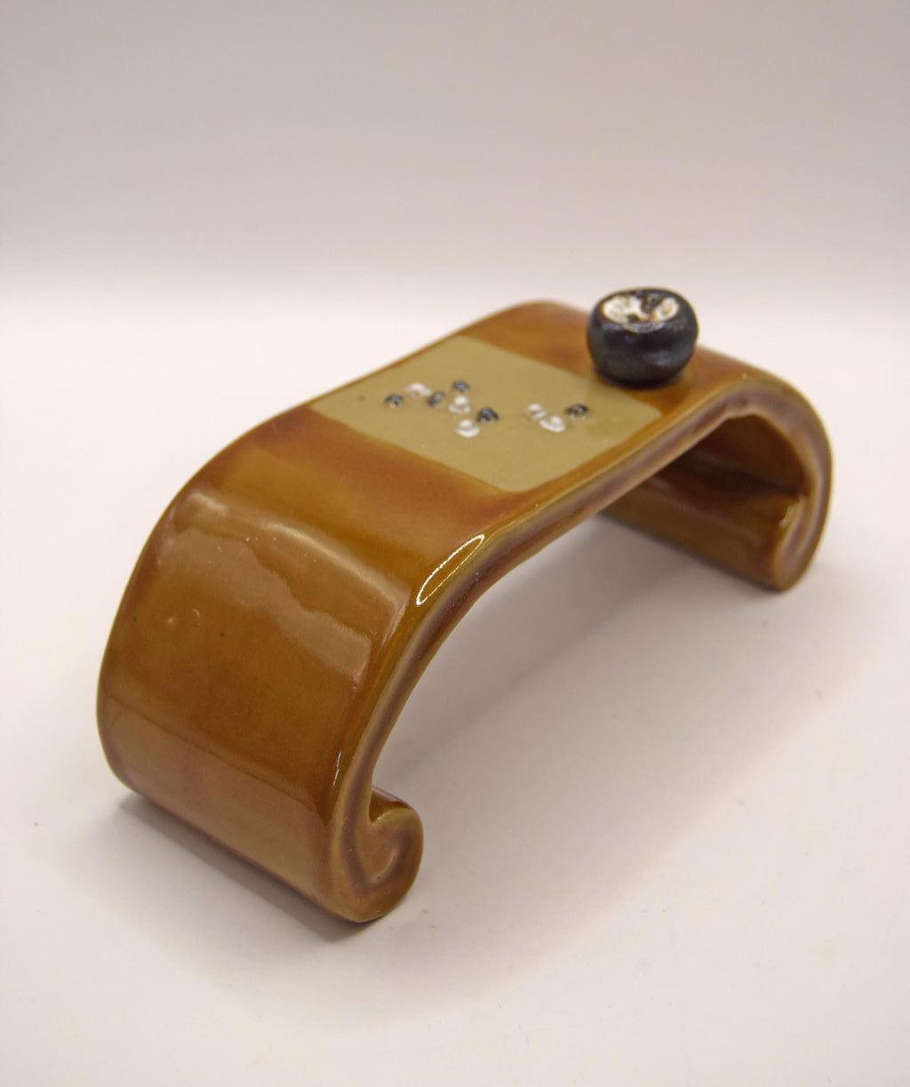 Vintage Chinese Mudman clay spiritual table c1960s