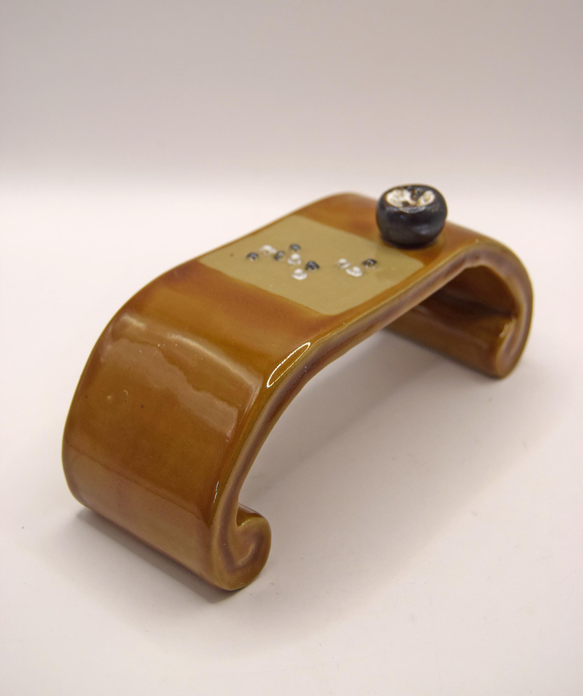 Vintage Chinese Mudman clay spiritual table c1960s