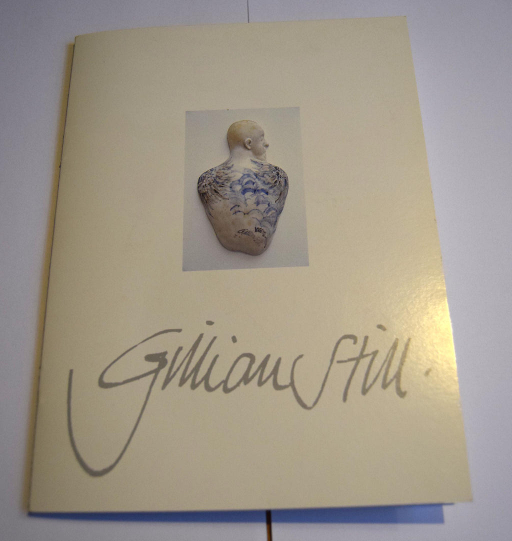 Rare Large Porcelain Sitting Woman Figurine by Welsh Sculptor Gillian Still c1950s