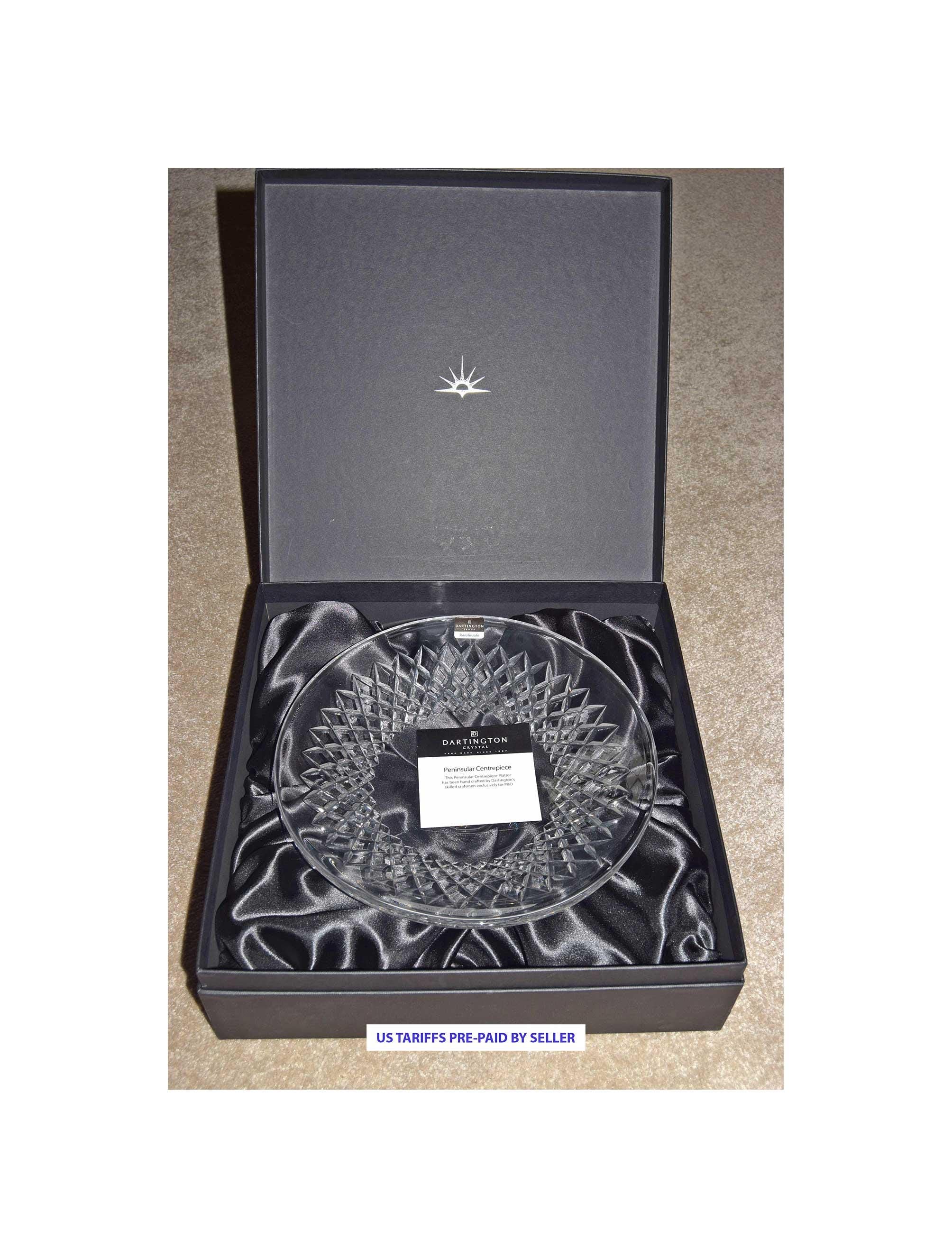 Dartington Crystal Peninsular Centrepiece Bowl Arcadia P&O Cruises