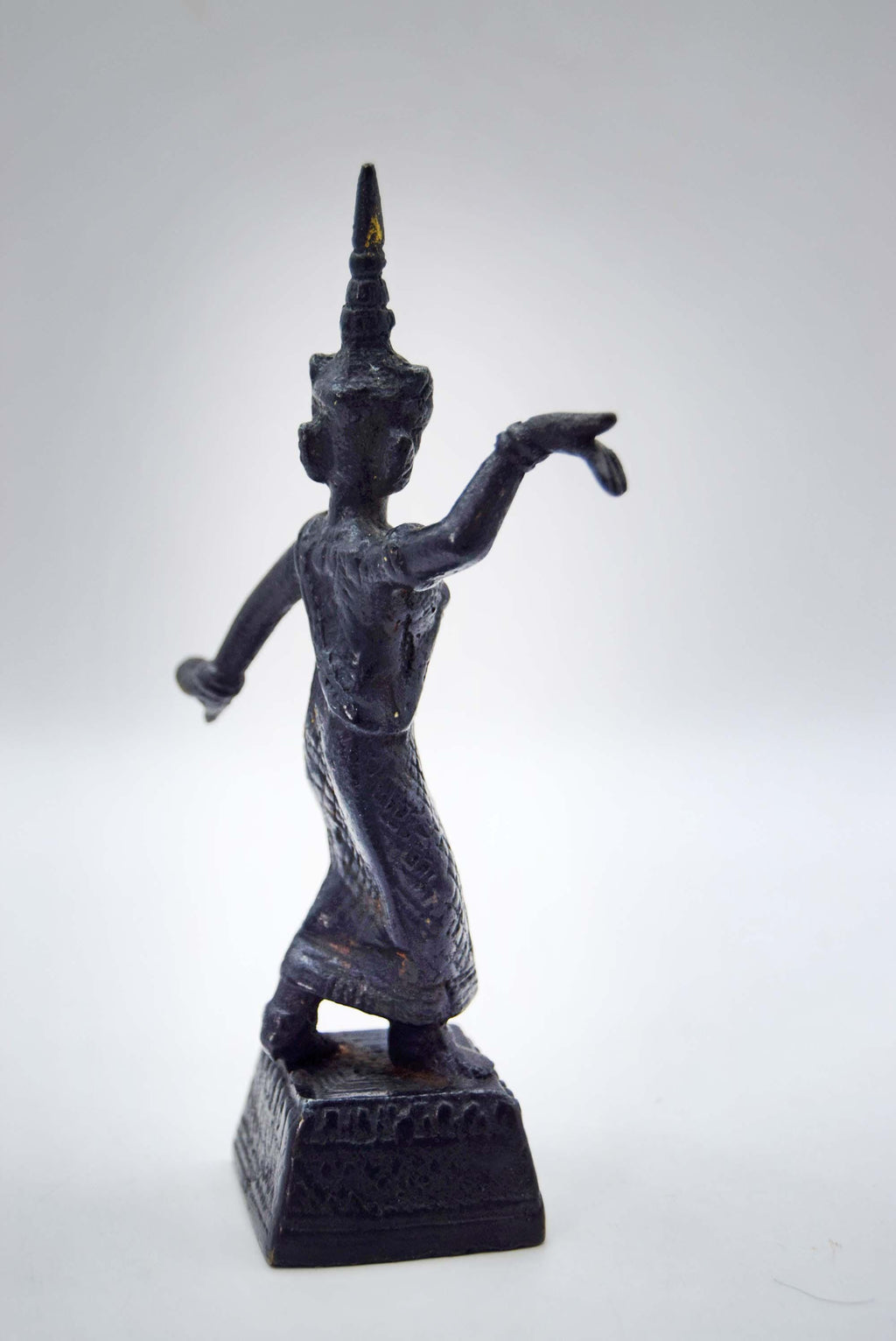 Vintage Bronze Khon Thai Siamese Temple Dancer c1950s