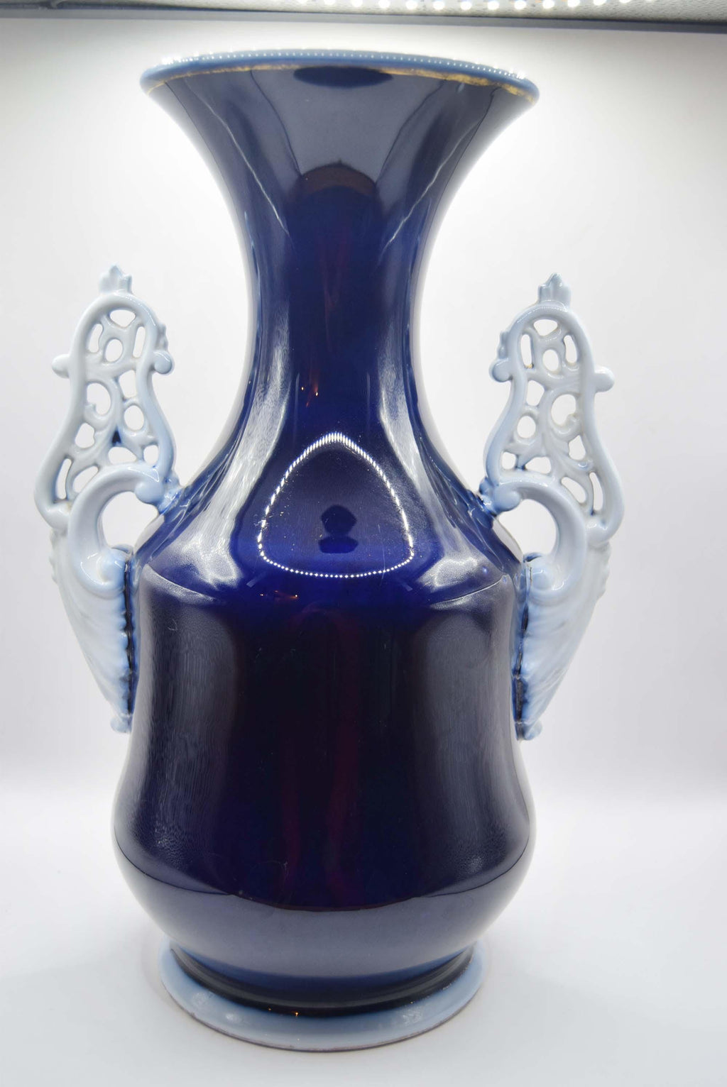 French Antique Valentine Porcelain Vase, Wedding Bride Vase, Hand-Painted c1850s