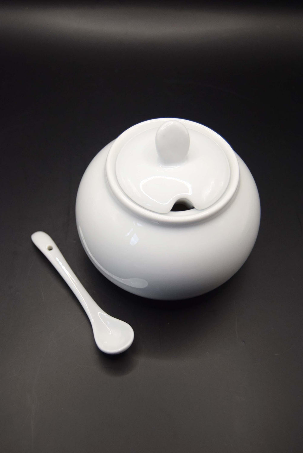 Rare Vintage Crabtree & Evelyn Bone China Jam Preserve Pot with Spoon