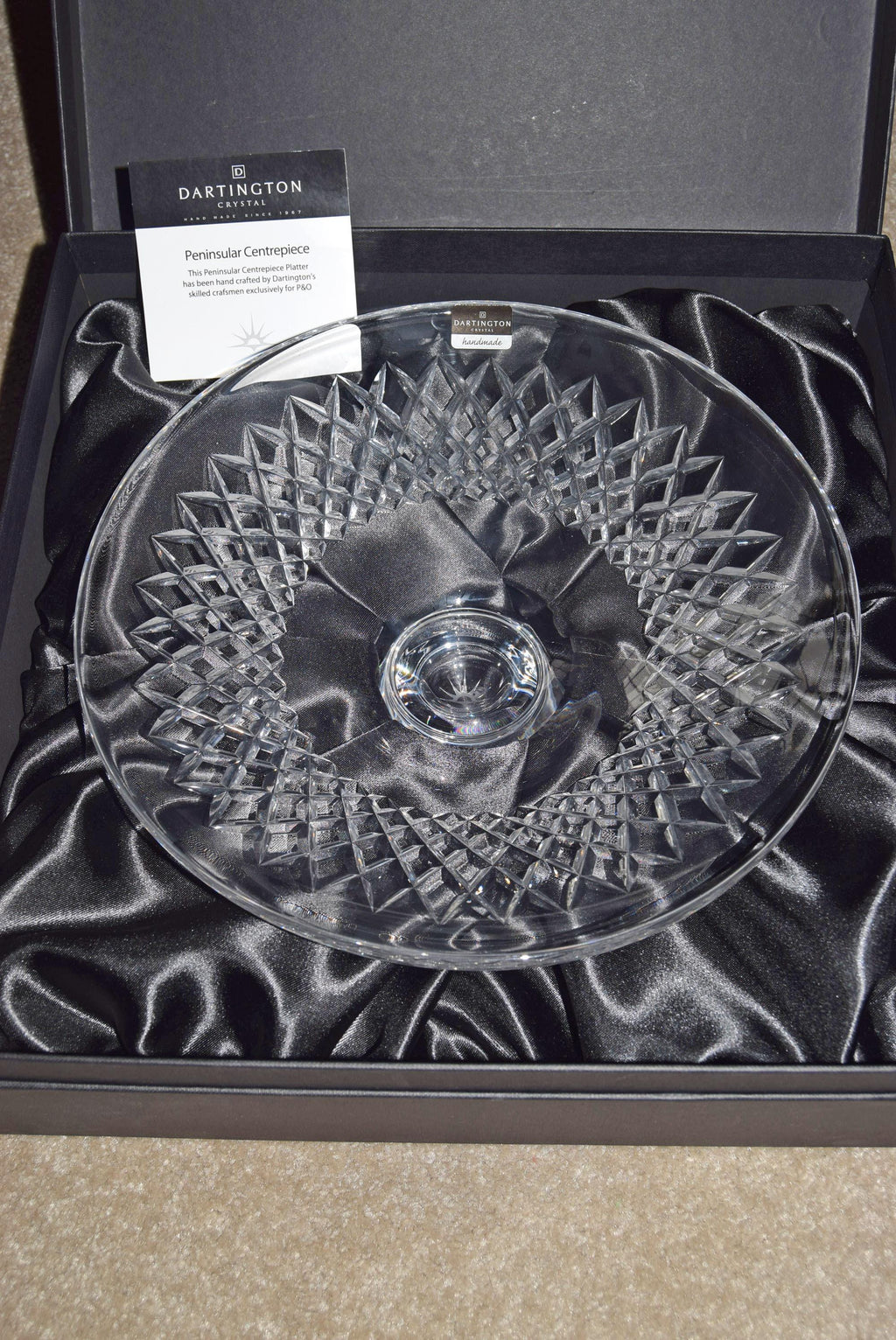 Dartington Crystal Peninsular Centrepiece Bowl Arcadia P&O Cruises