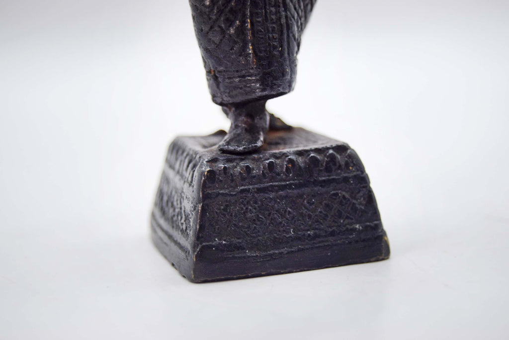 Vintage Bronze Khon Thai Siamese Temple Dancer c1950s