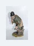 Vintage Carl Scheidig Porcelain Figurine - "Tramp and Scamp" (Hobo and Dog)