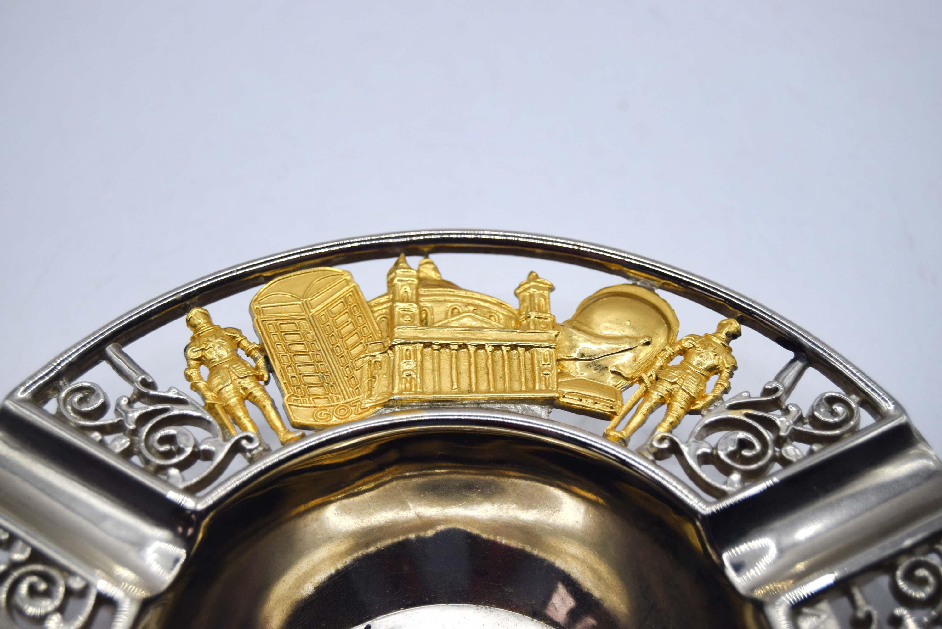 Vintage Order of Malta Souvenir Ashtray â€“ Knights of St. John History (1530-1798)