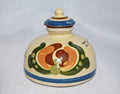 Early Aller Vale Pottery Torquay Devon Ink Well With Original Stopper - Scandy Pattern