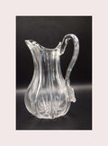 Antique William IV Ribbed Glass Water Jug, c.1830 - Hand-Blown Georgian Era