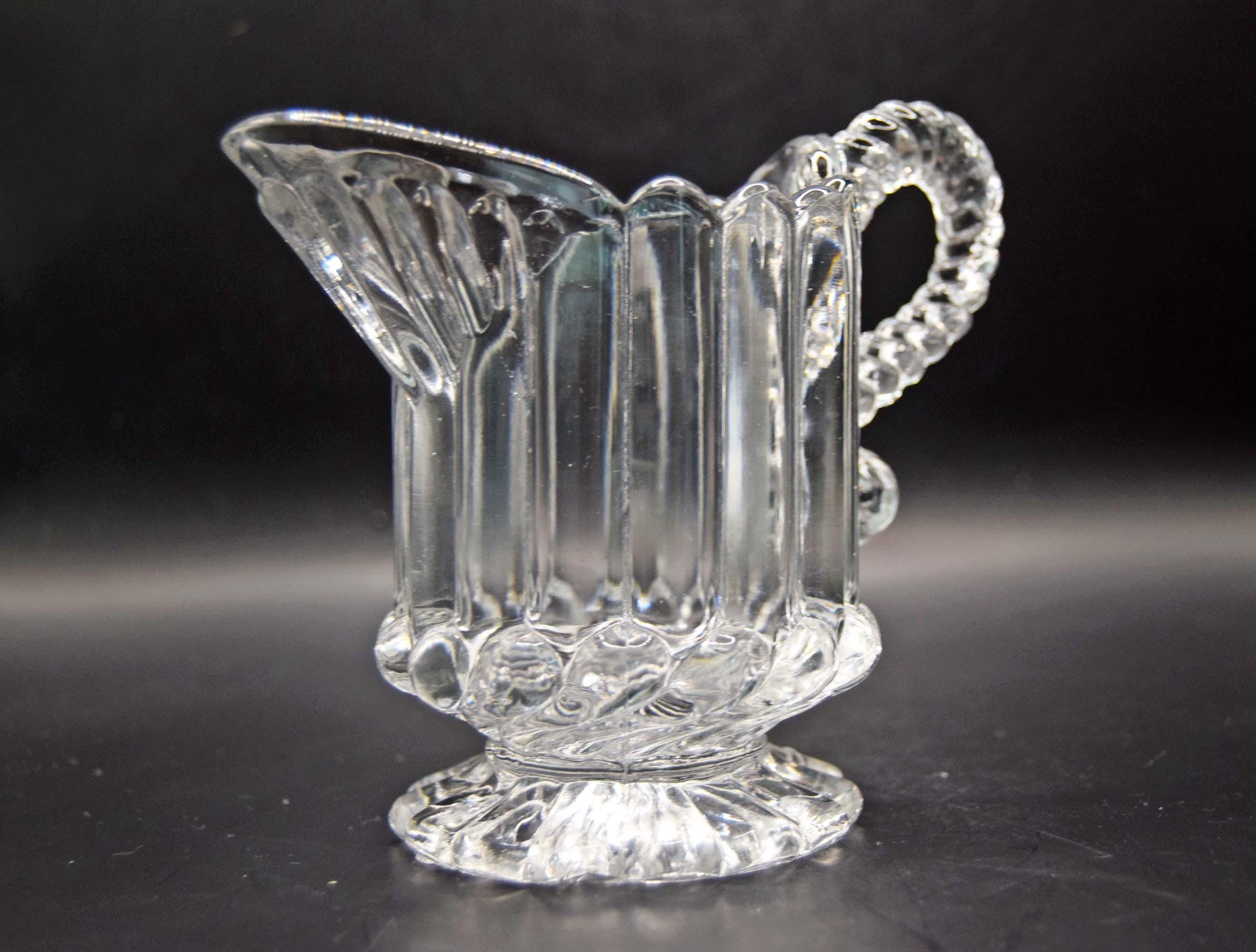 Antique Victorian Pressed Glass Milk Jug | Edward Moore & Co. | 1887