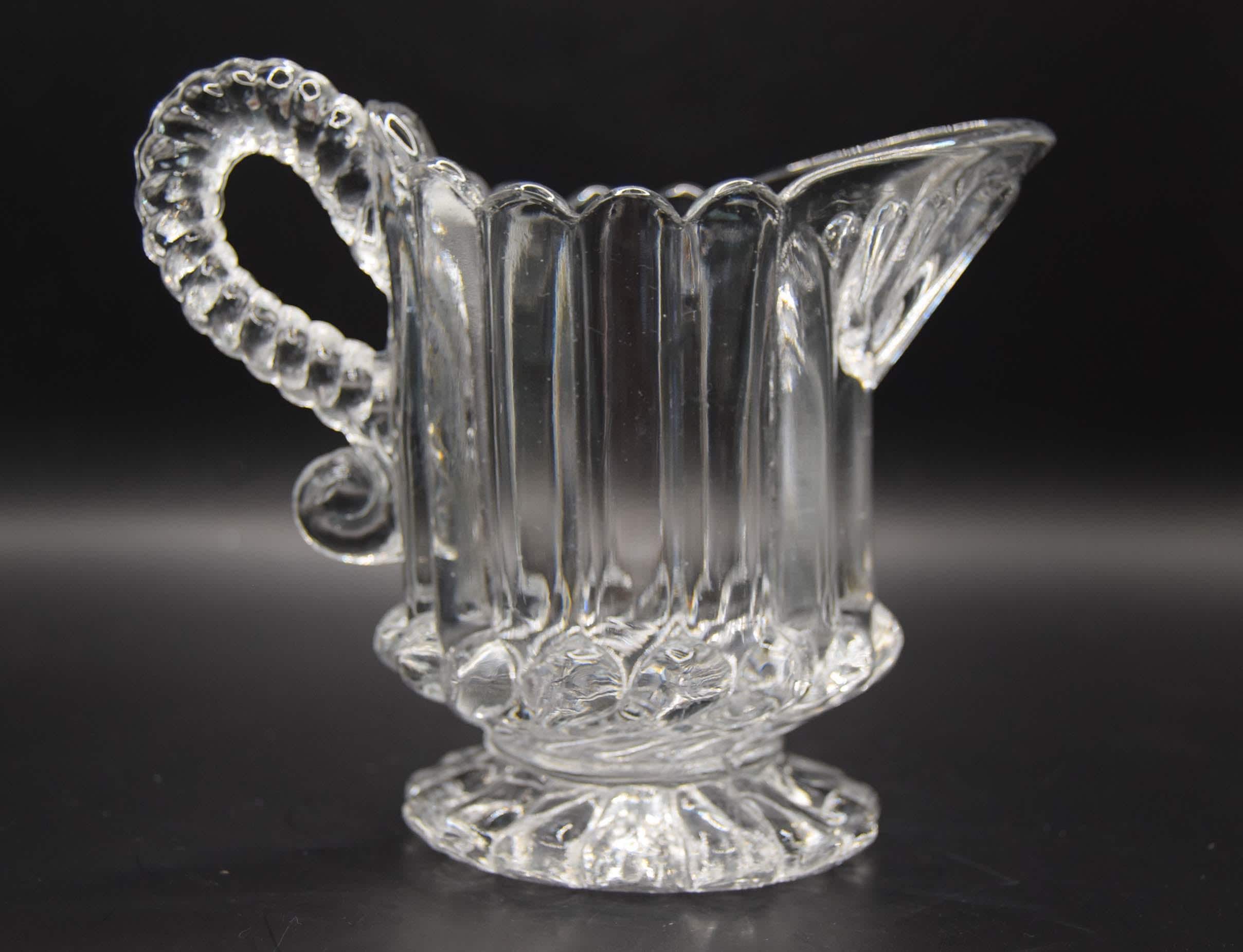 Antique Victorian Pressed Glass Milk Jug | Edward Moore & Co. | 1887