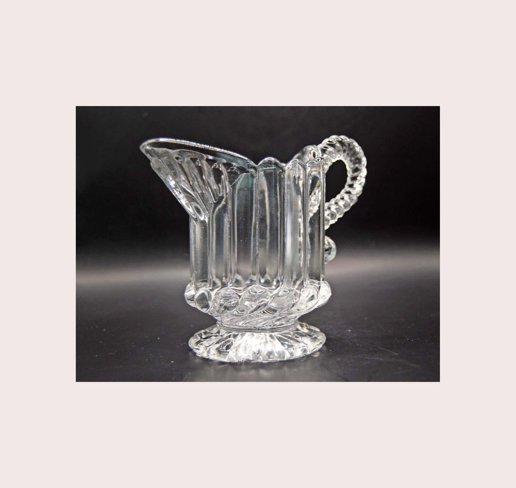 Antique Victorian Pressed Glass Milk Jug | Edward Moore & Co. | 1887