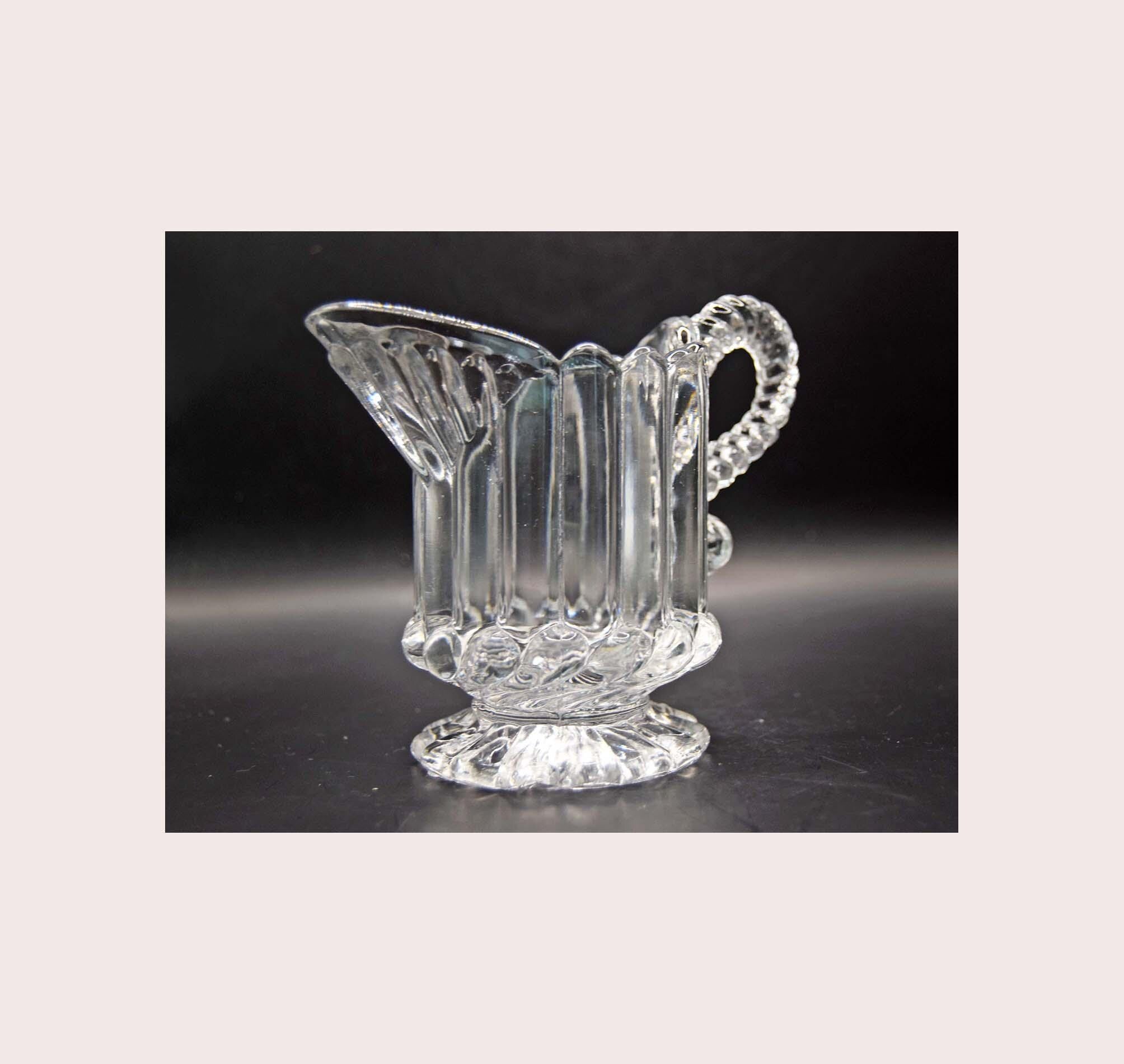 Antique Victorian Pressed Glass Milk Jug | Edward Moore & Co. | 1887
