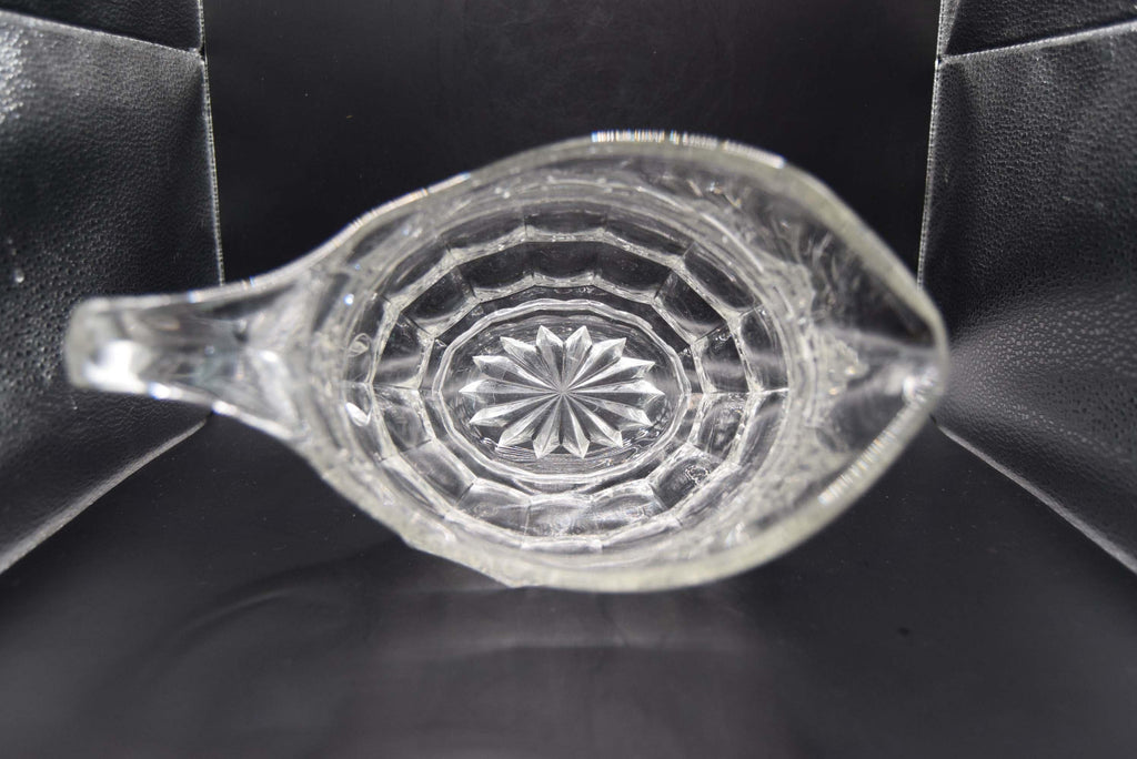 Vintage Art Deco Davidson Jacobean Pressed Glass Water Jug Large and Heavy
