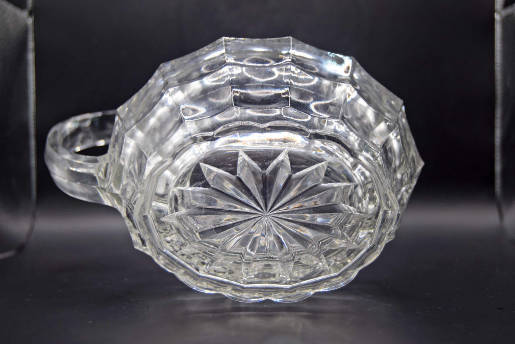 Vintage Art Deco Davidson Jacobean Pressed Glass Water Jug – Large and Heavy