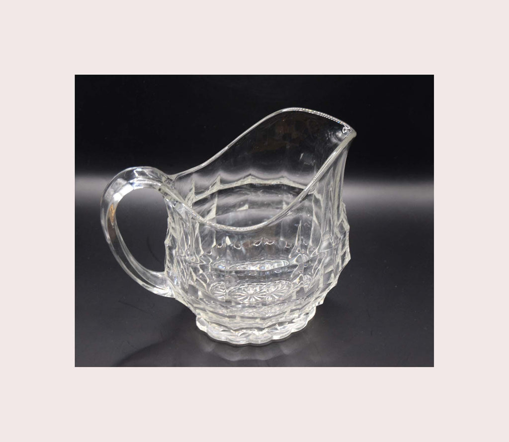 Vintage Art Deco Davidson Jacobean Pressed Glass Water Jug – Large and Heavy
