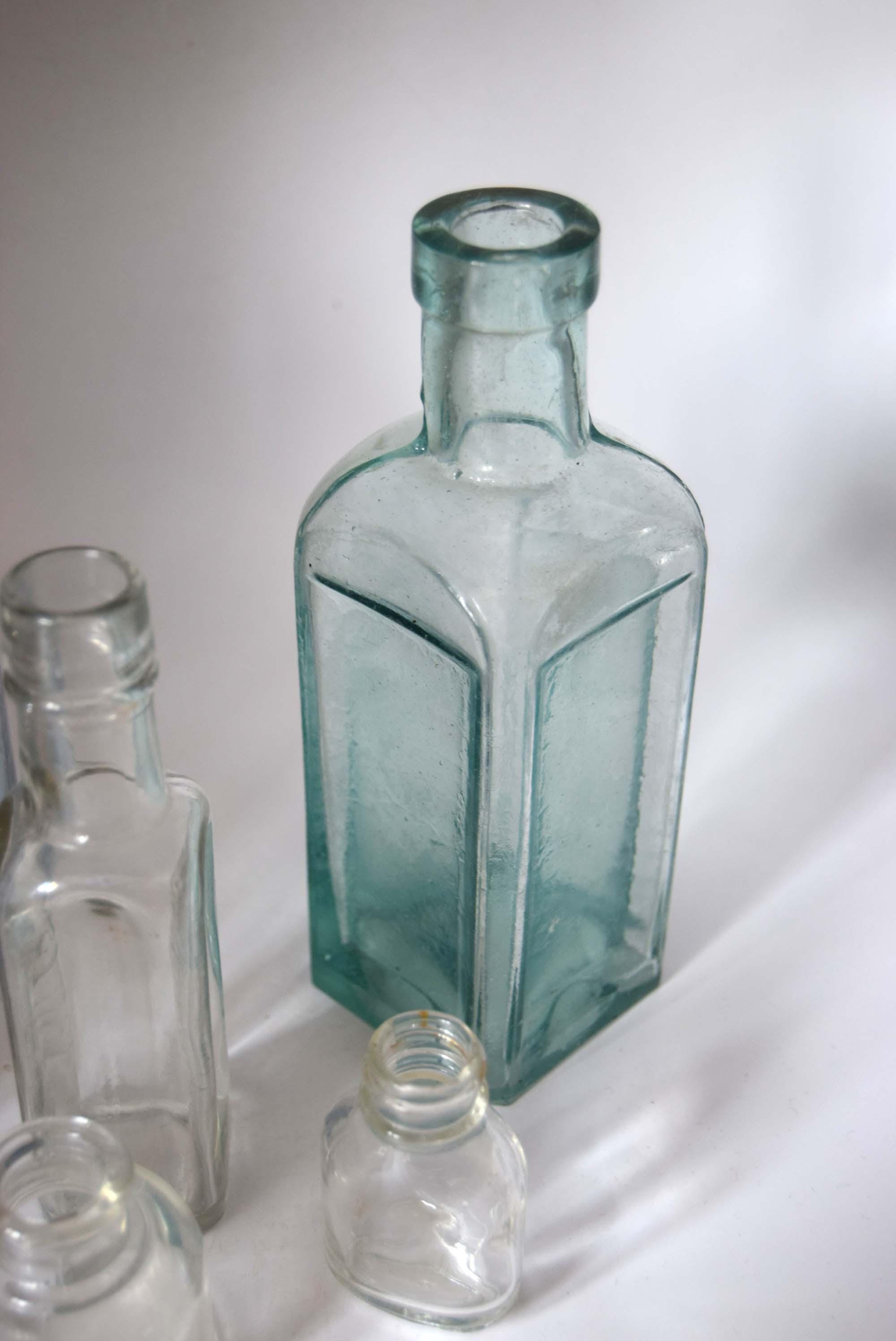 6 Antique Bottle including Mint 1930s Cork Top Daddies Sauce Bottle - ABC 4 base