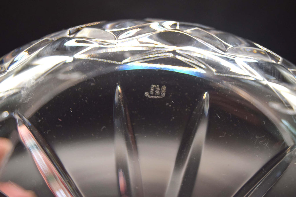 Vintage Bohemia Ascot Fine Cut Lead Crystal Bowl - Original Box - New Old Stock