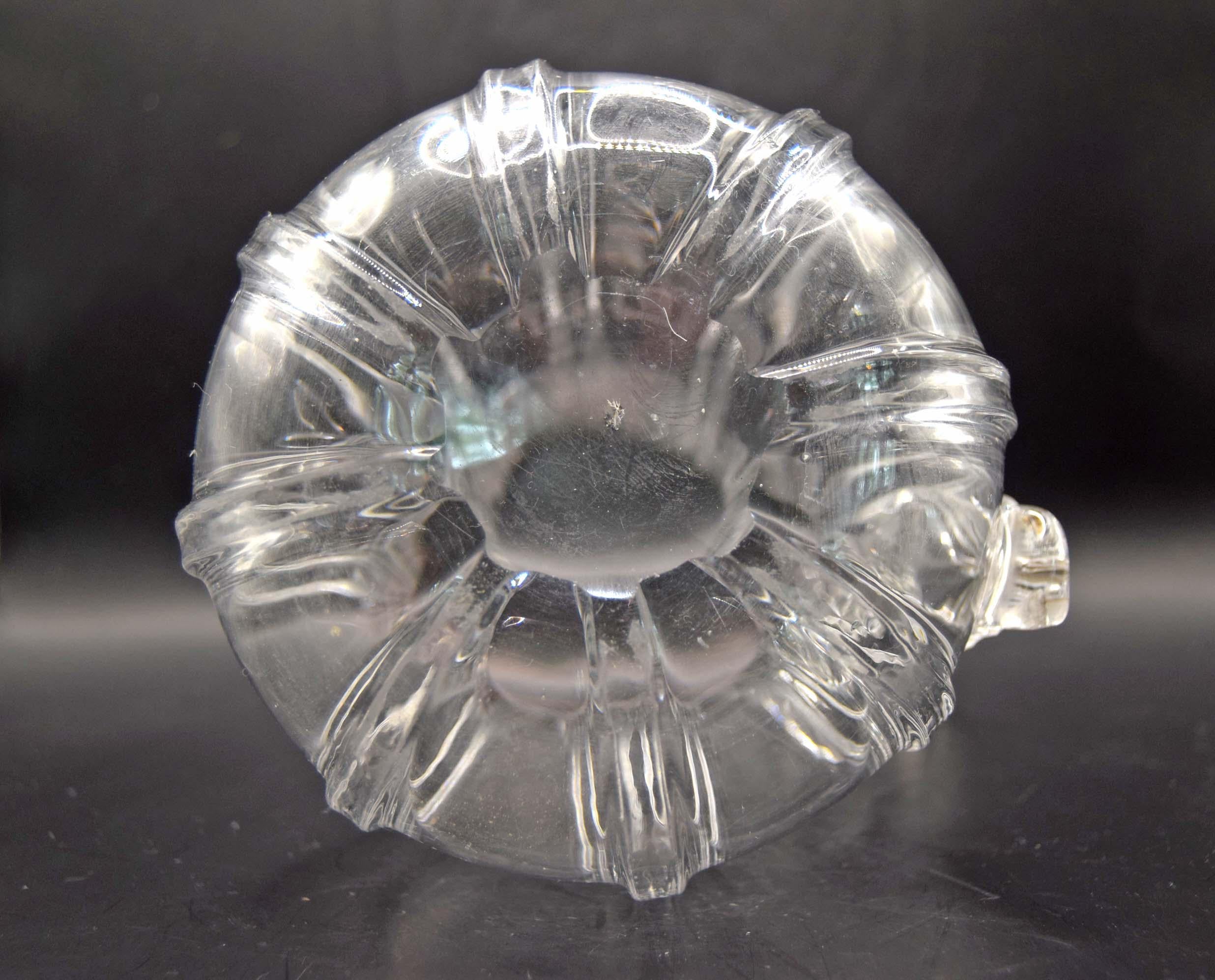 Antique William IV Ribbed Glass Water Jug, c.1830 - Hand-Blown Georgian Era