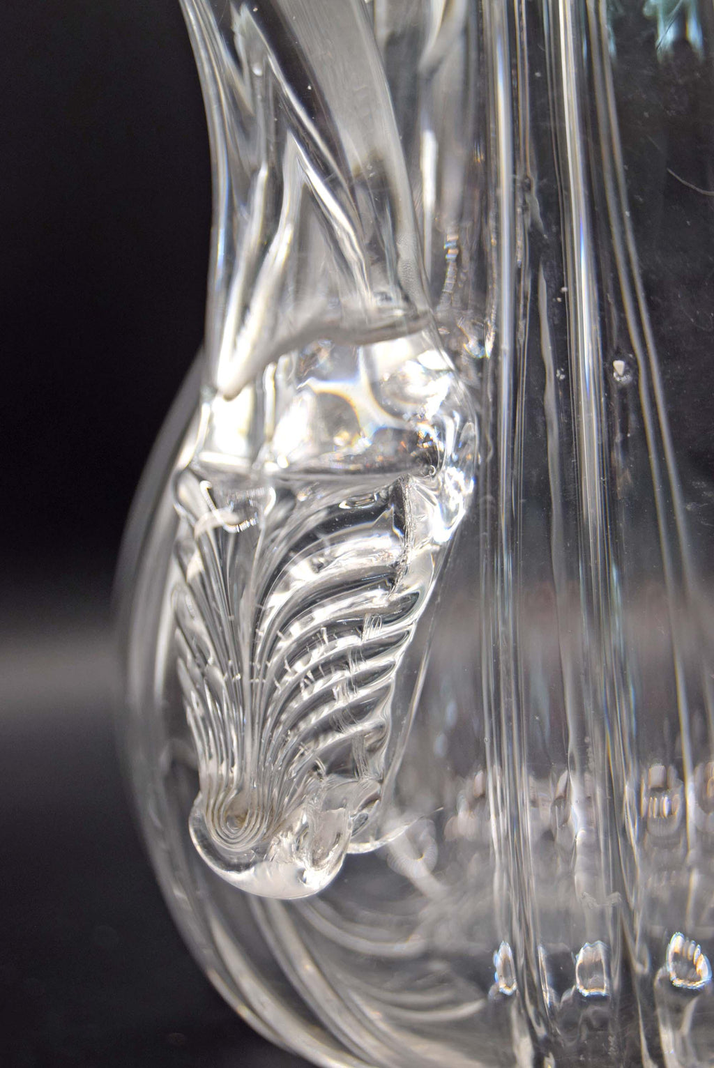 Antique William IV Ribbed Glass Water Jug, c.1830 - Hand-Blown Georgian Era
