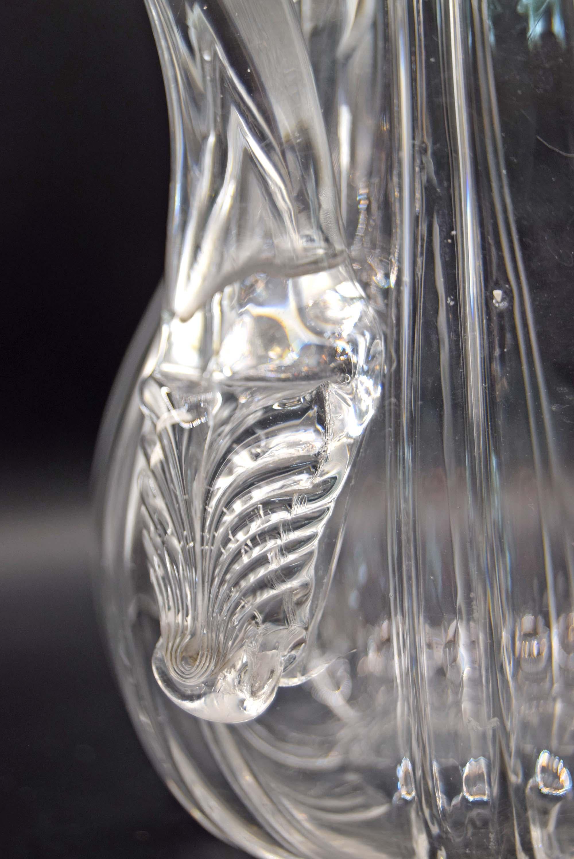 Antique William IV Ribbed Glass Water Jug, c.1830 - Hand-Blown Georgian Era