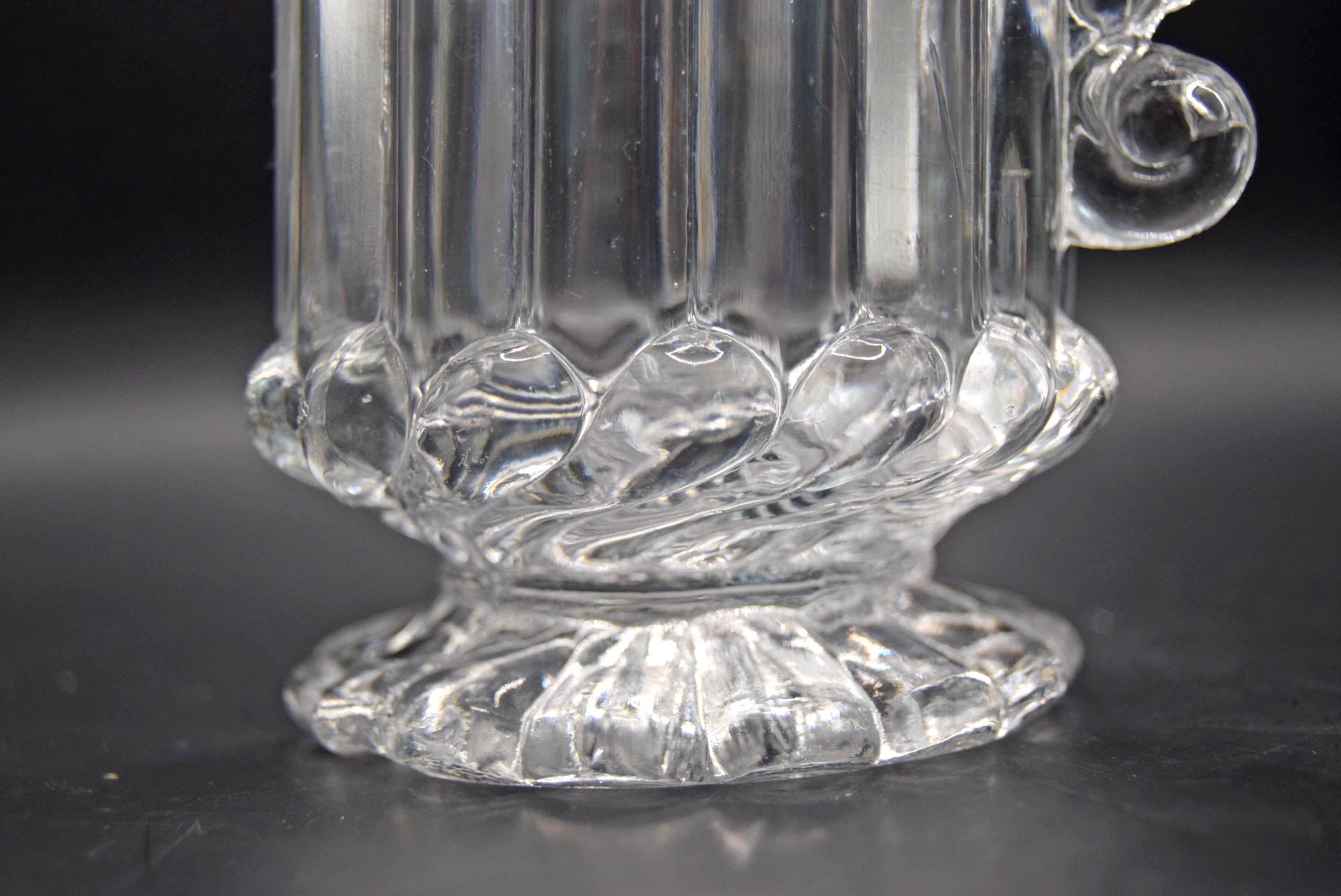 Antique Victorian Pressed Glass Milk Jug | Edward Moore & Co. | 1887